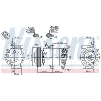 NISSENS 890176 Kompressor, Klimaanlage