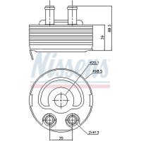 NISSENS 90719 Ölkühler, Motoröl