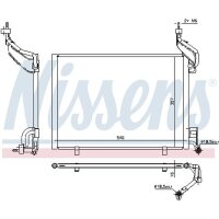 NISSENS 940540 Kondensator, Klimaanlage