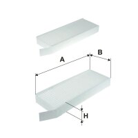 Innenraum-/Pollenfilter FILTRON K 1328-2X 259x99x33mm - 1...