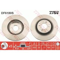 TRW DF6180S Bremsscheibe