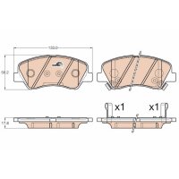 TRW GDB3548 Bremsbelagsatz, Scheibenbremse