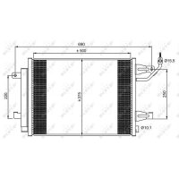 NRF 350073 Kondensator, Klimaanlage