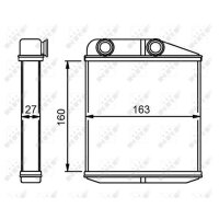 NRF 54310 Wärmetauscher, Innenraumheizung