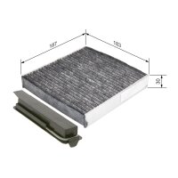 Innenraum-Pollenfilter BOSCH 1 987 435 501 Aktivkohle - 1 Stück