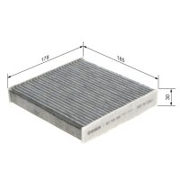 BOSCH 1 987 435 526 Filter, Innenraumluft