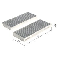 BOSCH 1 987 435 534 Filter, Innenraumluft