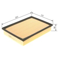 BOSCH F 026 400 303 Luftfilter