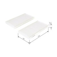 BOSCH 1 987 432 277 Filter, Innenraumluft