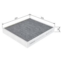 BOSCH 1 987 435 502 Filter, Innenraumluft