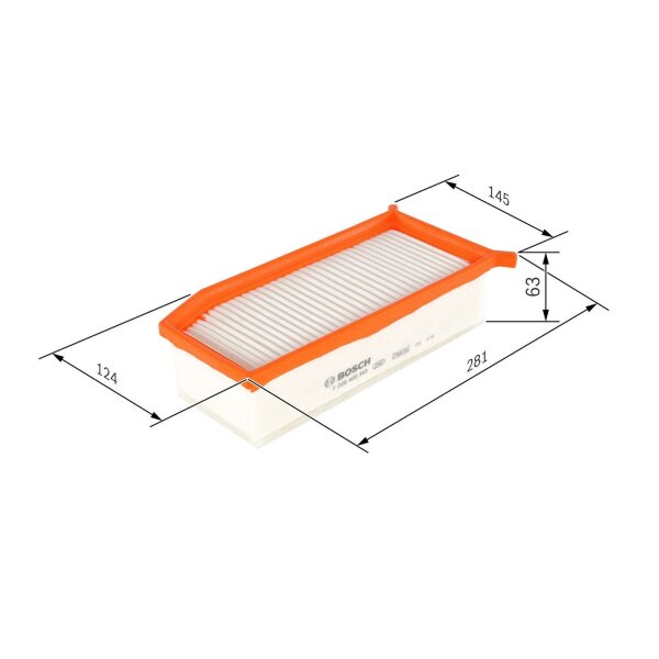 BOSCH F 026 400 343 Luftfilter