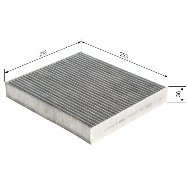 BOSCH 1 987 435 511 Filter, Innenraumluft