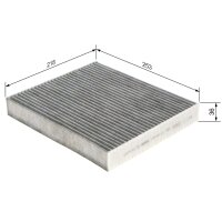 BOSCH 1 987 435 511 Filter, Innenraumluft
