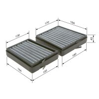 BOSCH 1 987 435 536 Filter, Innenraumluft
