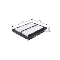 BOSCH F 026 400 353 Luftfilter