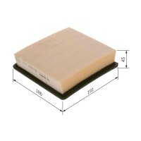 BOSCH F 026 400 408 Luftfilter