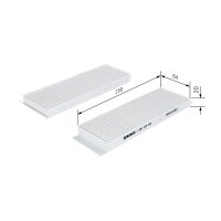 BOSCH 1 987 435 050 Filter, Innenraumluft