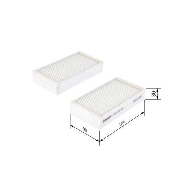 BOSCH 1 987 435 055 Filter, Innenraumluft