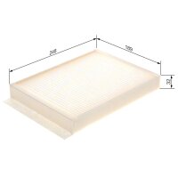 BOSCH 1 987 435 058 Filter, Innenraumluft