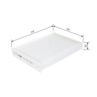 BOSCH 1 987 435 010 Filter, Innenraumluft