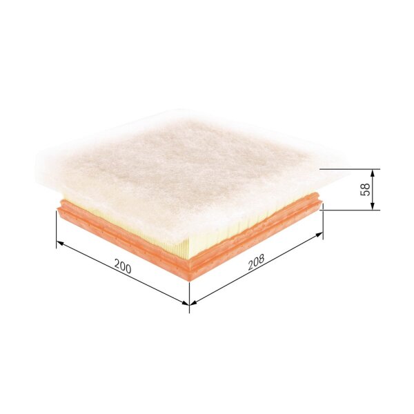 BOSCH F 026 400 235 Luftfilter