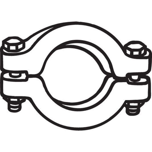 BOSAL 254-270 Klemmstück, Abgasanlage