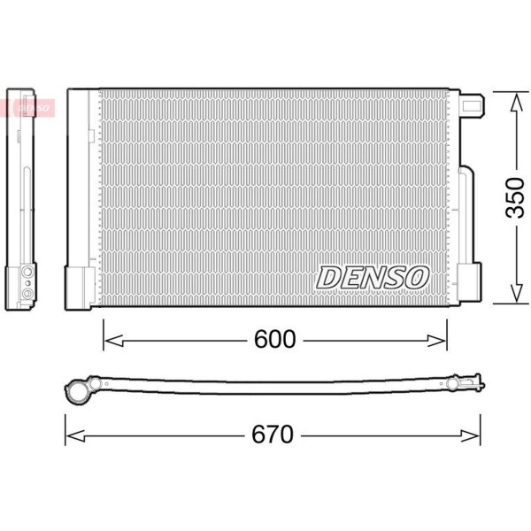 DENSO DCN01004 Kondensator, Klimaanlage