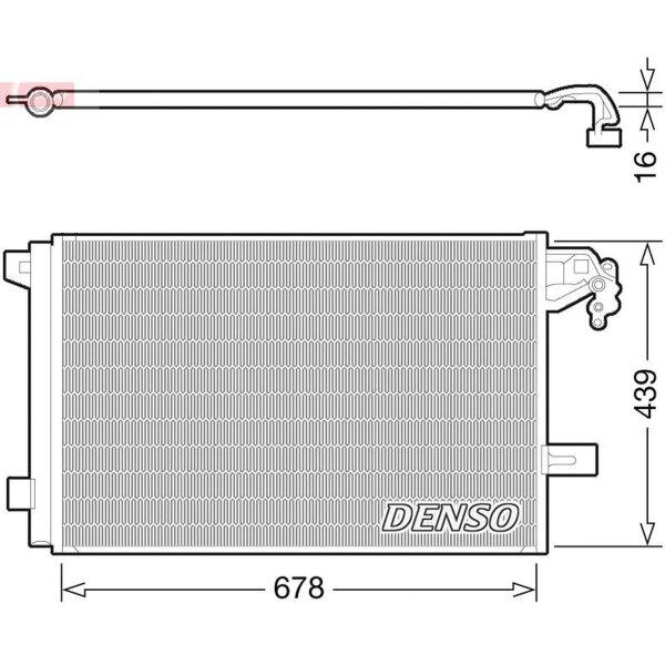DENSO DCN32063 Kondensator, Klimaanlage