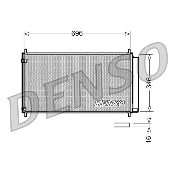 DENSO DCN50022 Kondensator, Klimaanlage