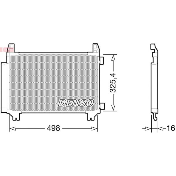 DENSO DCN50028 Kondensator, Klimaanlage