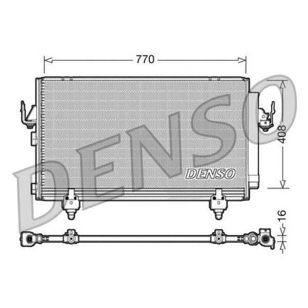 DENSO DCN50031 Kondensator, Klimaanlage