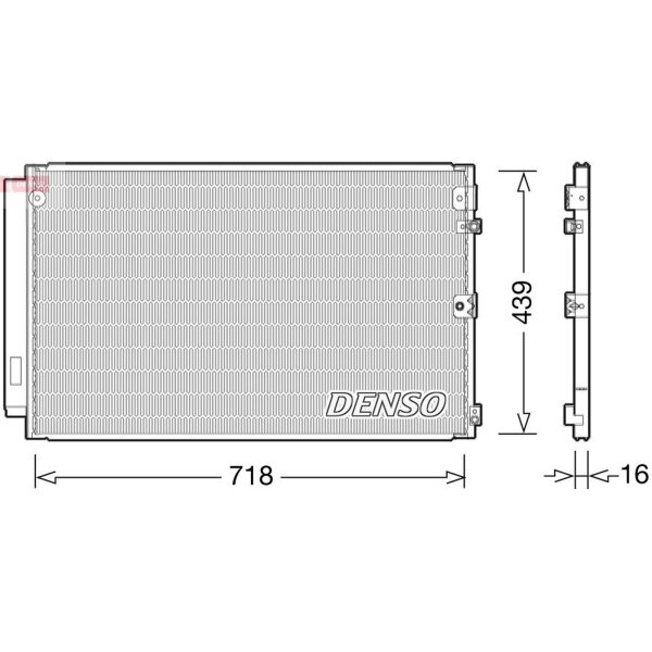 DENSO DCN51011 Kondensator, Klimaanlage