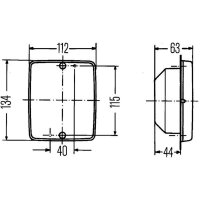 HELLA 2ZR 003 236-311 Rückfahrleuchte