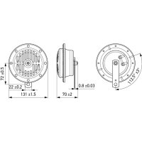 HELLA 3CA 004 811-031 Horn