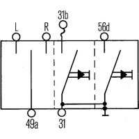 HELLA 6BA 001 539-001 Blinkerschalter