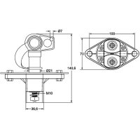 HELLA 6EK 002 843-121 Hauptschalter, Batterie