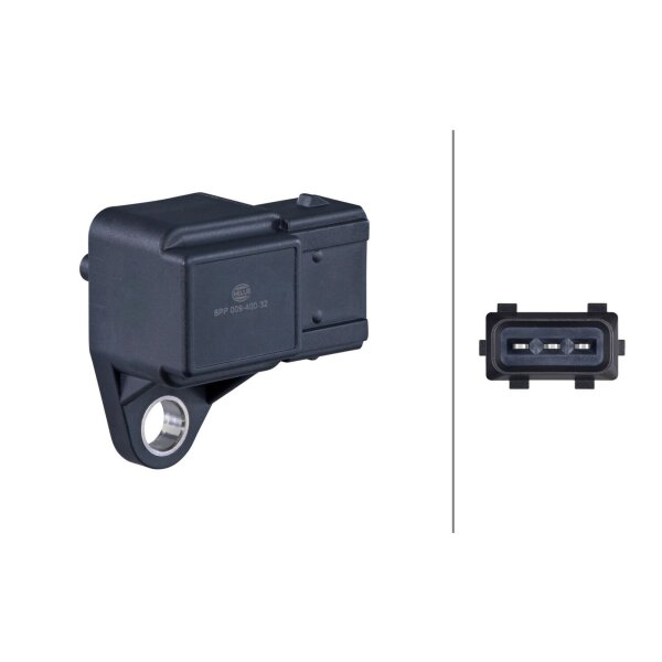 HELLA 6PP 009 400-321 Sensor, Saugrohrdruck