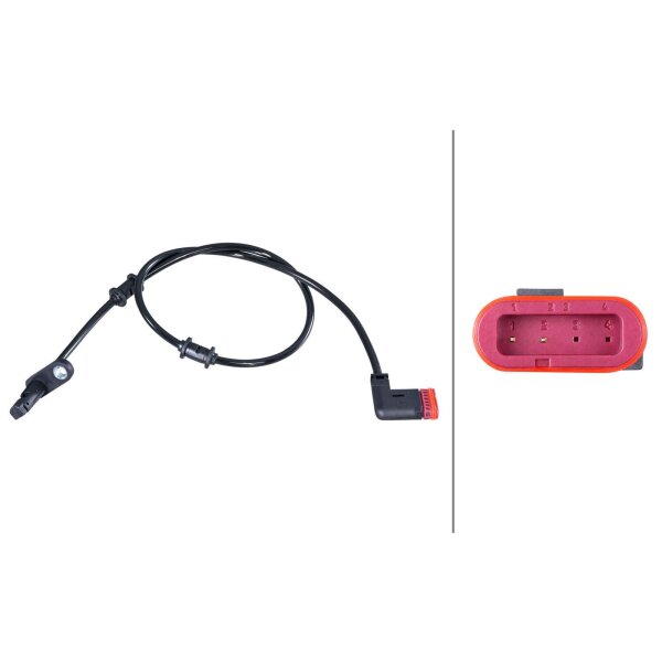 HELLA 6PU 010 039-931 Sensor, Raddrehzahl