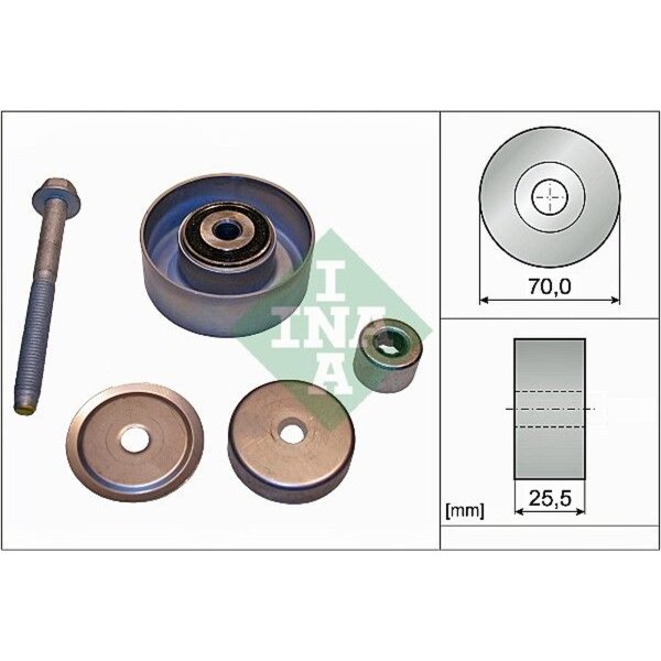 Schaeffler INA 532 0665 10 Umlenk-/Führungsrolle, Keilrippenriemen