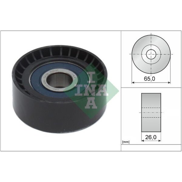 Schaeffler INA 532 0666 10 Umlenk-/Führungsrolle, Keilrippenriemen