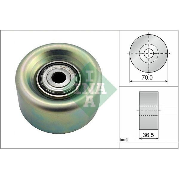 Schaeffler INA 532 0780 10 Umlenk-/Führungsrolle, Keilrippenriemen