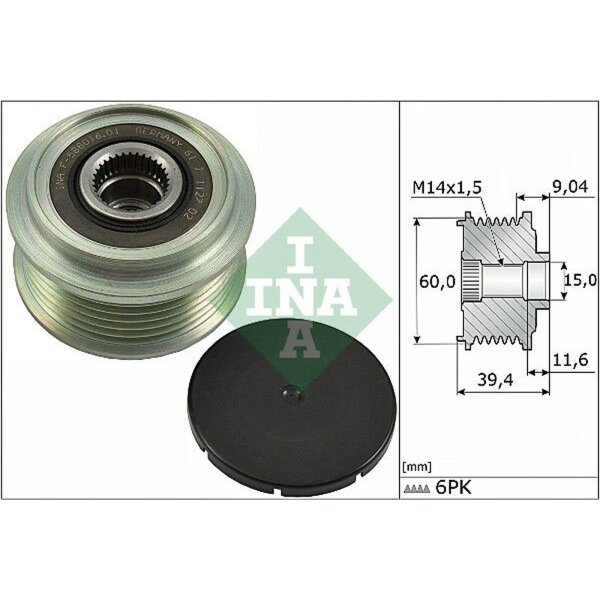 Schaeffler INA 535 0277 10 Generatorfreilauf