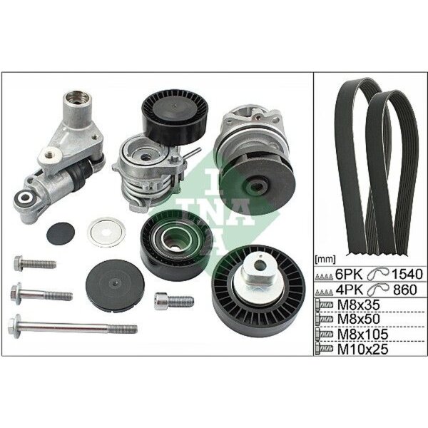 Schaeffler INA 529 0053 30 Wasserpumpe + Keilrippenriemensatz