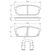 BOSCH 0 986 494 590 Bremsbelagsatz, Scheibenbremse