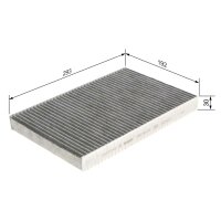 BOSCH 1 987 435 535 Filter, Innenraumluft