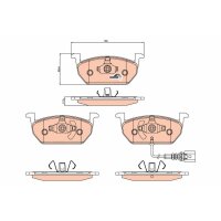 TRW GDB2080 Bremsbelagsatz, Scheibenbremse