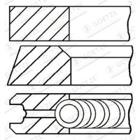 GOETZE ENGINE 08-140600-00 Kolbenringsatz