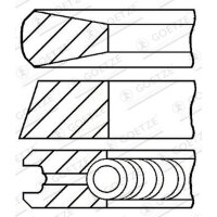 GOETZE ENGINE 08-421600-00 Kolbenringsatz