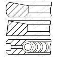 GOETZE ENGINE 08-287100-00 Kolbenringsatz