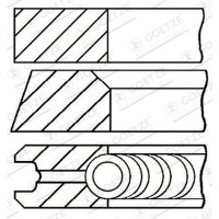 GOETZE ENGINE 08-428707-00 Kolbenringsatz